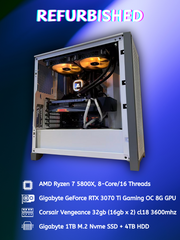 Pre-owned AMD Ryzen 5 5600X with RX6600 Gaming PC Desktop