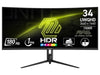 MSI MAG 342CQR E2 34" UWQHD VA 180Hz Adaptive-Sync Curved Gaming Monitor