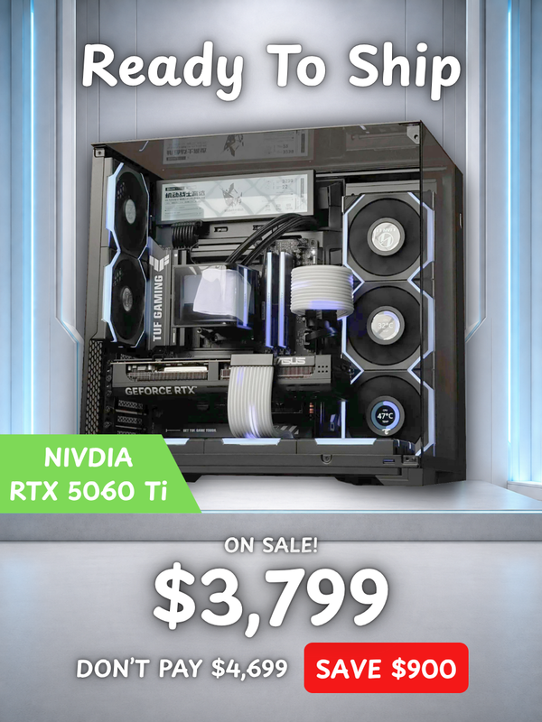 EZR R7-7800X3D | RTX 5060 Ti - Lian Li O11 Vision Black