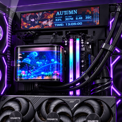 EZR R7-9800X3D | RTX 5080 - WJ LCD SCREEN Black