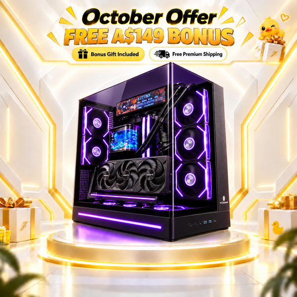 EZR R7-9800X3D | RTX 5080 - WJ LCD SCREEN Black