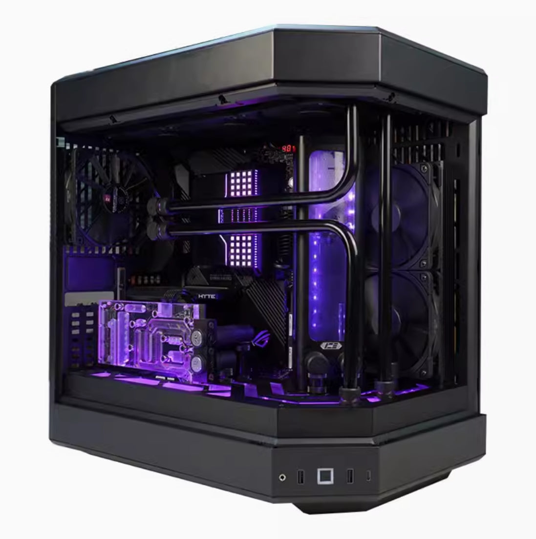HYTE Y60 PC Case Custom Liquid Cooling System Kit