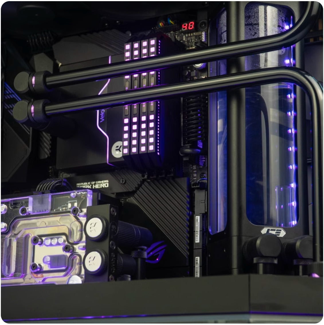 HYTE Y60 PC Case Custom Liquid Cooling System Kit
