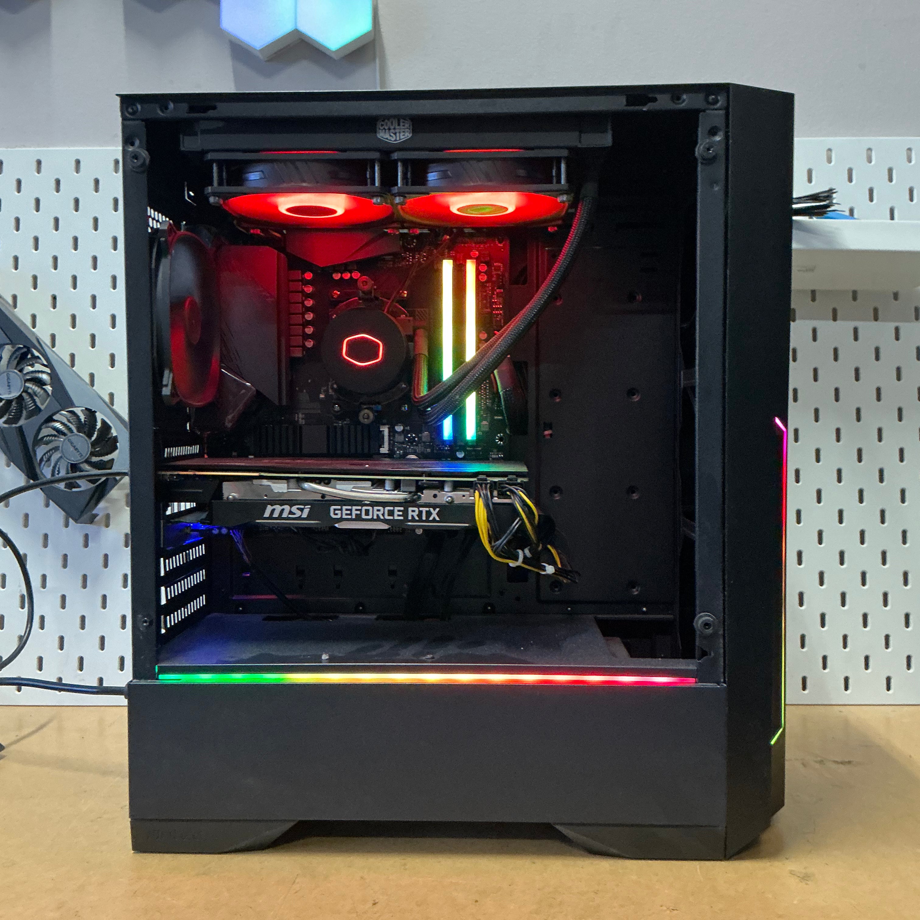 Pre-owned intel R5-5700X3D with RTX 2070 Super Gaming PC Desktop