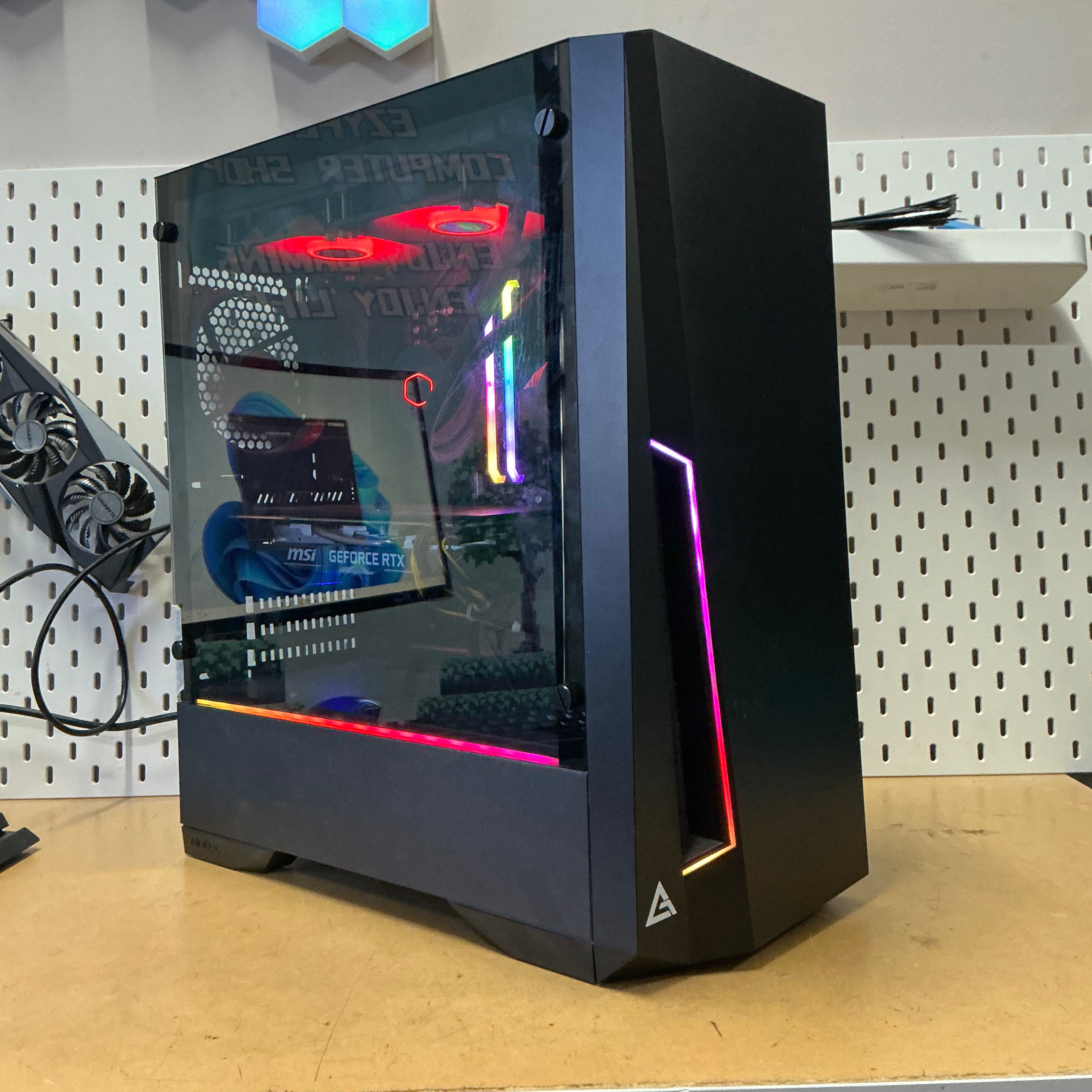 Pre-owned intel R5-5700X3D with RTX 2070 Super Gaming PC Desktop