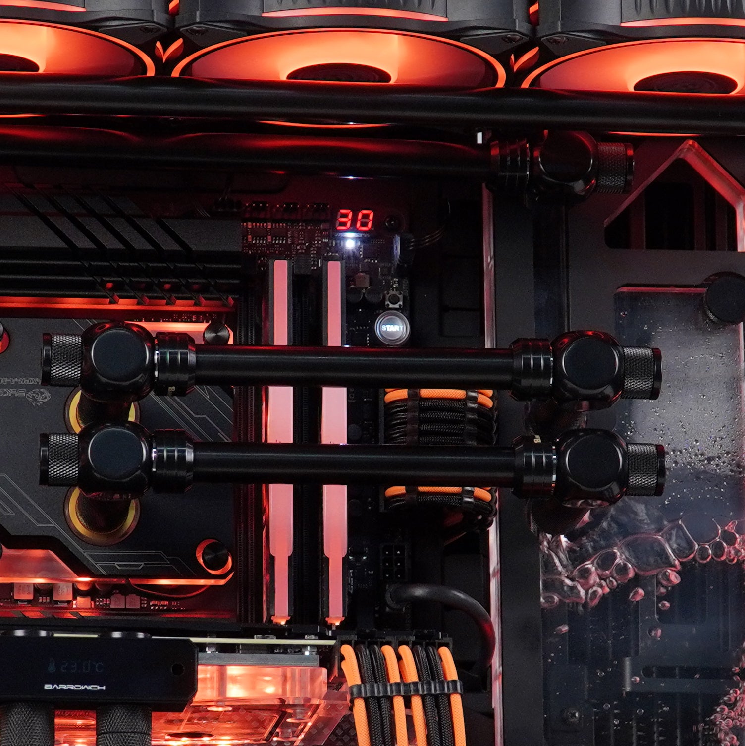 Lian Li PC-O11 Dynamic XL Custom Liquid Cooling Kit