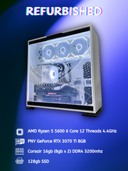 Pre-owned Ryzen 5 5600 with RTX 3070 Ti Gaming PC Desktop