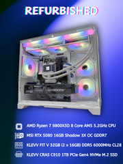 Pre-owned AMD Ryzen 7 9800X3D with RTX 5080 Gaming PC Desktop