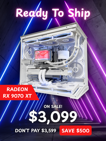 EZR R7-9700X | RX 9070 XT - Lian Li O11 Mini V2 White