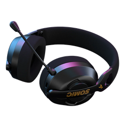 Somic CH301 Wireless Headset Tri Mode FPS Bluetooth 5.4 2.4G Gaming Headset Earphone Low Latency 210g Light Weight PC Gamer Gift - Black